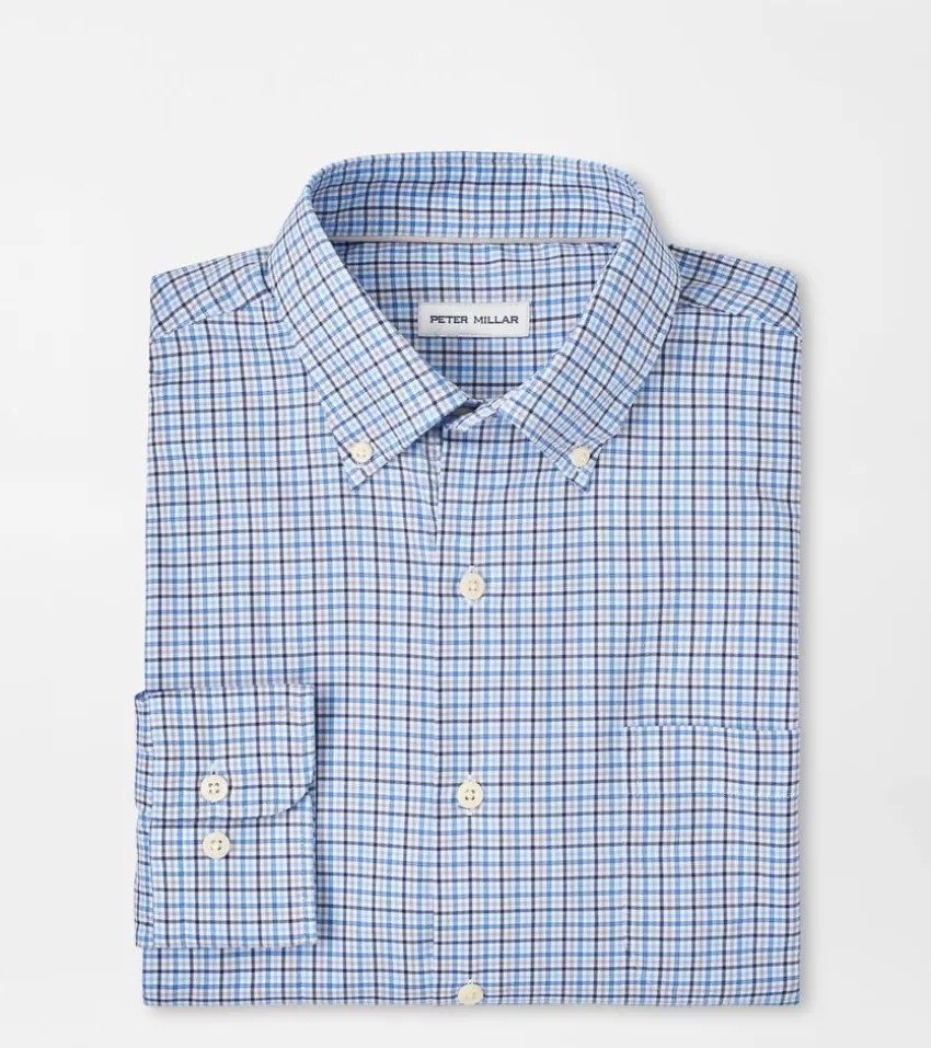 Peter Millar Sport Shirts^Albert Crown Lite Cotton-Stretch Sport Shirt Galaxy