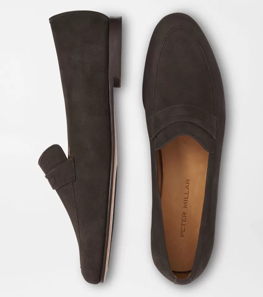 Peter Millar Shoes & Accessories^Amble Suede Penny Loafer Biscotti