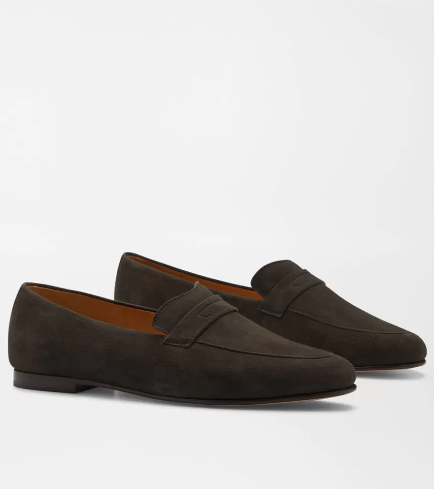 Peter Millar Shoes & Accessories^Amble Suede Penny Loafer Biscotti