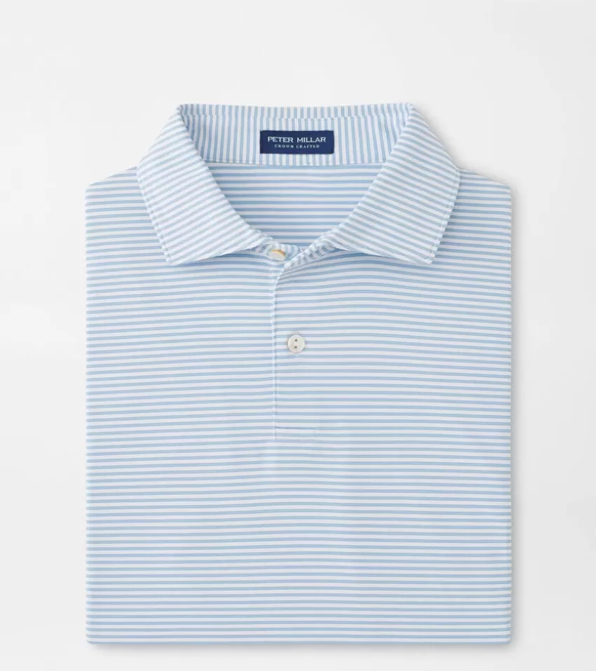 Peter Millar Polos | Polos^Ambrose Performance Jersey Polo WHITE/BLUEFROST