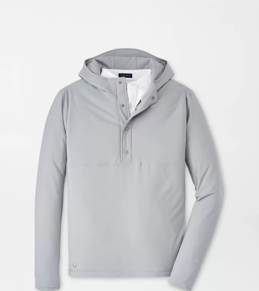 Peter Millar Pullovers | Jackets & Coats^Approach Insulated Half-Snap Hoodie GaleGrey