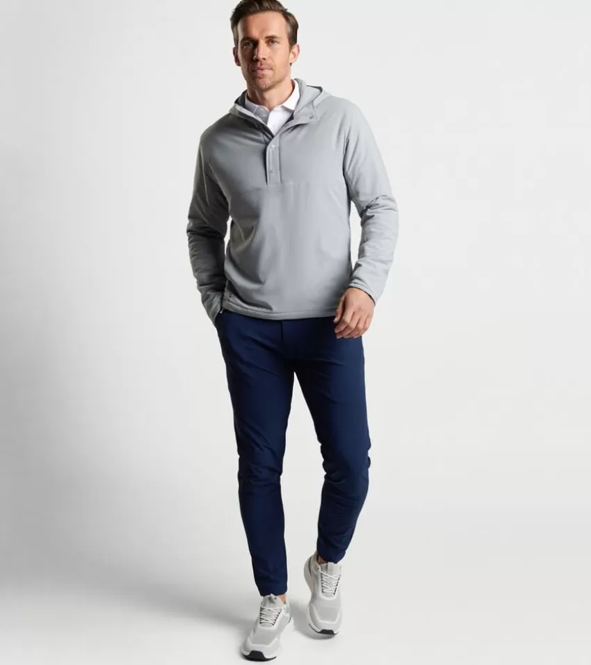 Peter Millar Pullovers | Jackets & Coats^Approach Insulated Half-Snap Hoodie GaleGrey