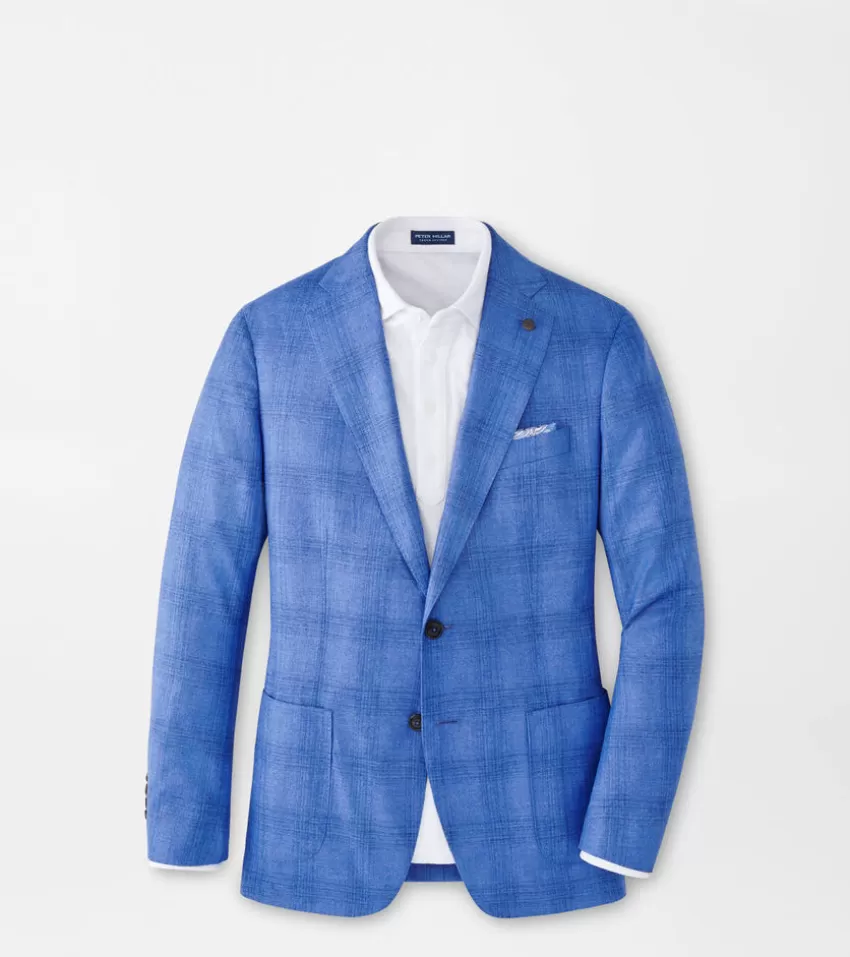 Peter Millar Sport Coats^Arbor Plaid Soft Jacket FountainBlue