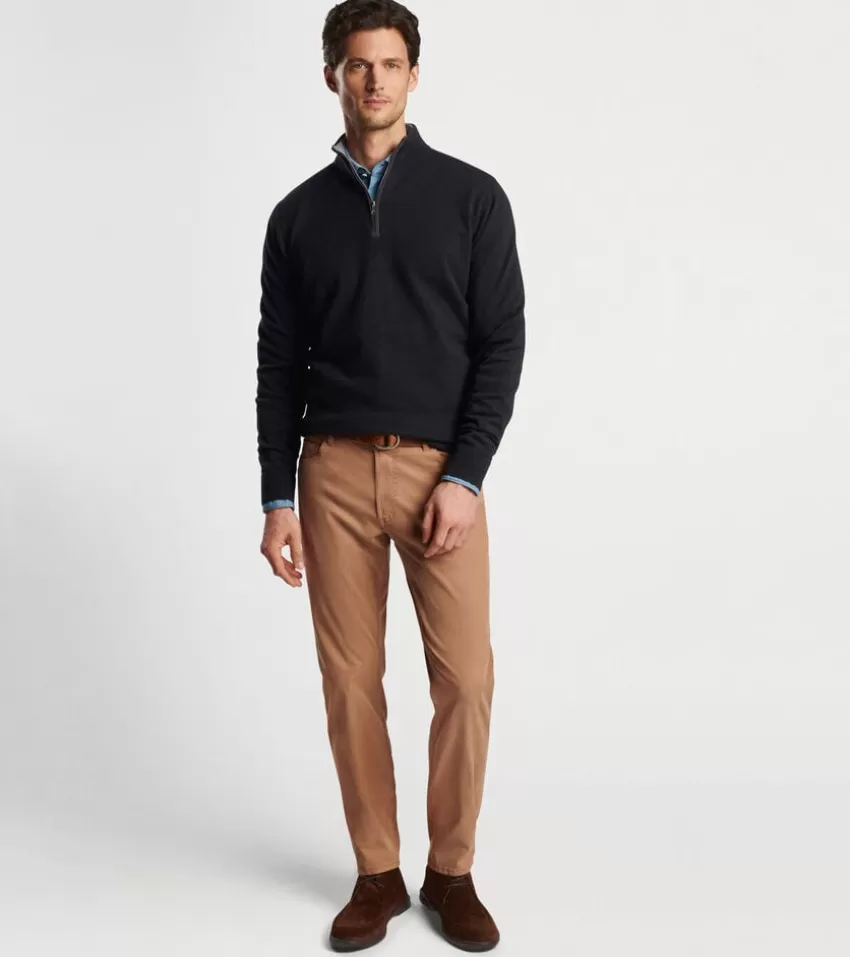 Peter Millar Sweaters^Artisan Crafted Cashmere Flex Quarter-Zip Black