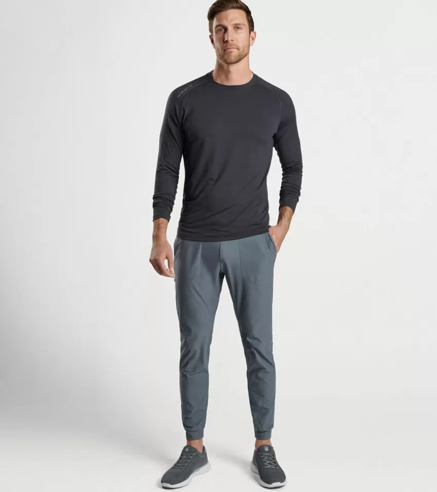 Peter Millar T-shirts^Aurora Performance Long-Sleeve T-Shirt Black