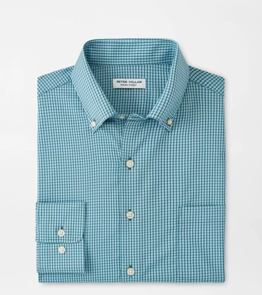 Peter Millar Sport Shirts^Barrie Performance Twill Sport Shirt RegattaBlue