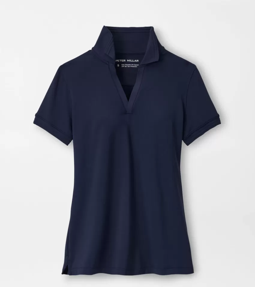 Peter Millar Polos & Shirts | Polos & Shirts^Betty Short-Sleeve Drop V Polo Navy