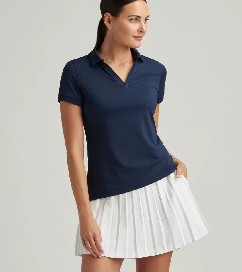 Peter Millar Polos & Shirts | Polos & Shirts^Betty Short-Sleeve Drop V Polo Navy