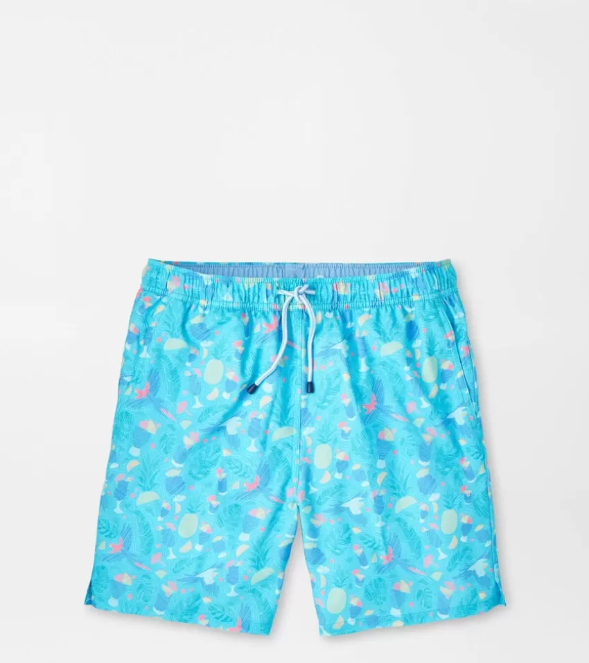 Peter Millar Swim Trunks^Blue Hawaii Swim Trunk RADIANTBLUE