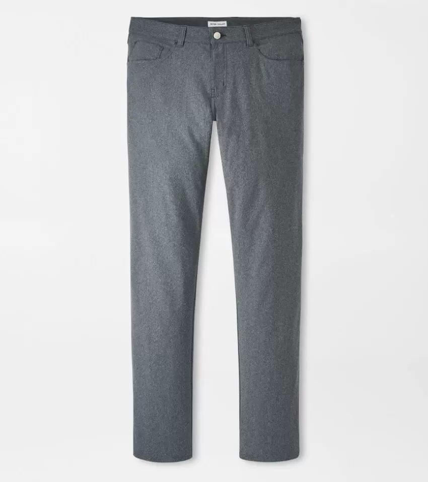 Peter Millar Pants | Pants^Brevard Performance Flannel Five-Pocket Pant Charcoal