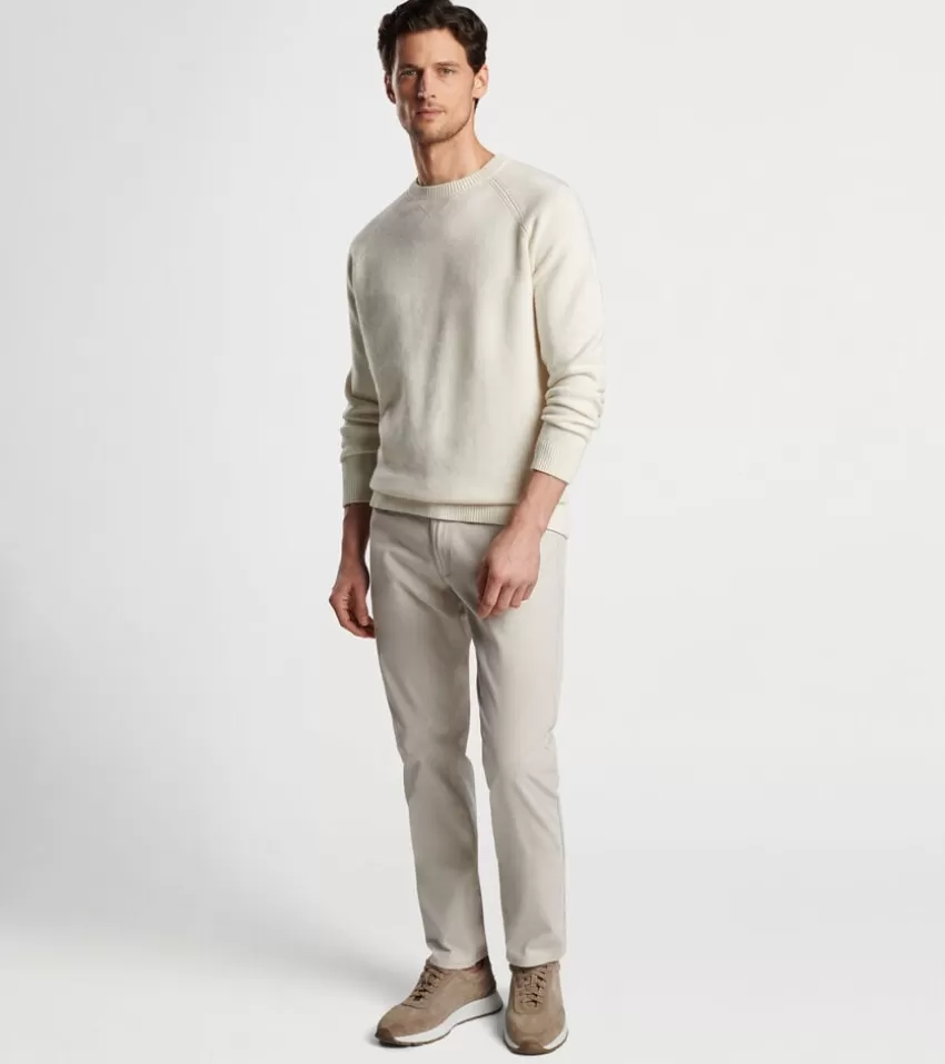 Peter Millar Sweaters^Briard Brushed Crewneck Sweater GaleGrey