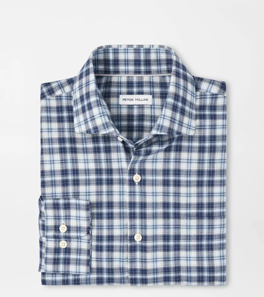 Peter Millar Sport Shirts^Brooks Summer Soft Cotton Sport Shirt Galaxy