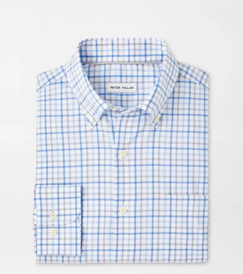 Peter Millar Sport Shirts^Calgary Crown Lite Cotton-Stretch Sport Shirt BLUEPOPPY