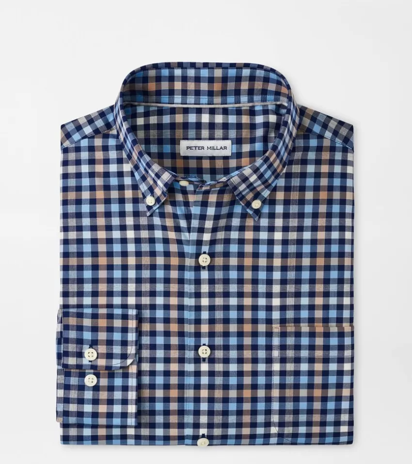 Peter Millar Sport Shirts^Chambly Crown Lite Cotton-Stretch Sport Shirt CottageBlue