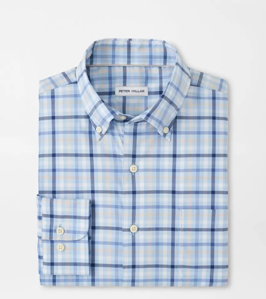 Peter Millar Sport Shirts^Chambly Crown Lite Cotton-Stretch Sport Shirt MORNINGBLUE