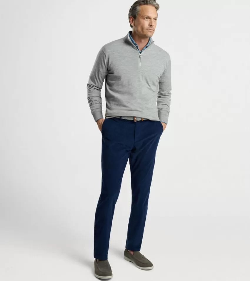 Peter Millar Pants^Colt Corduroy Flat Front Pant GaleGrey