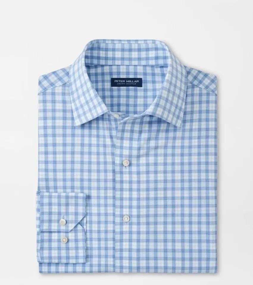 Peter Millar Sport Shirts^Coltrane Performance Poplin Sport Shirt ANGELITE