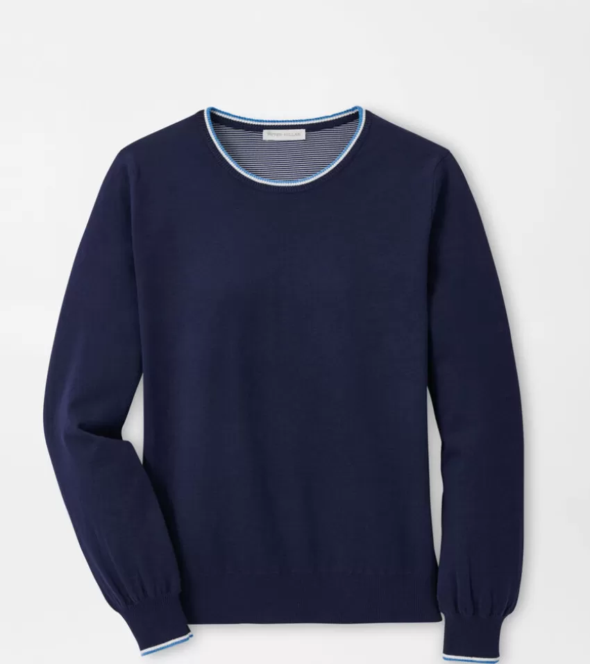 Peter Millar Sweaters | Pullovers & Layers^Coolspun Cotton Crewneck Navy