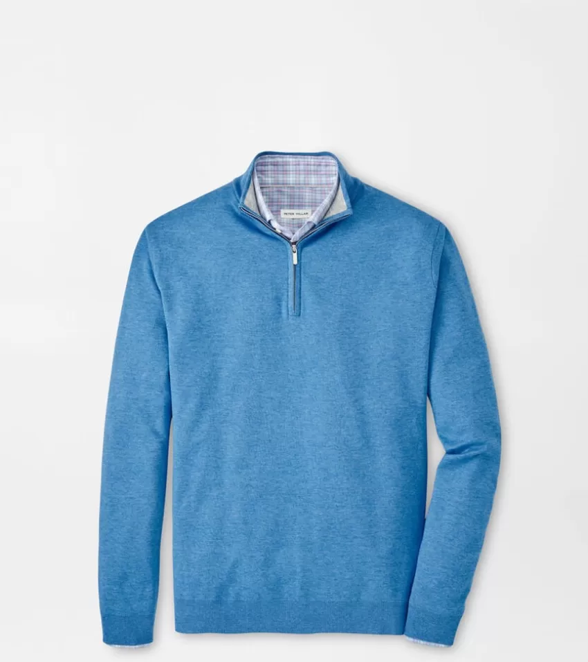 Peter Millar Sweaters | Pullovers^Coolspun Cotton Quarter-Zip Sweater Black