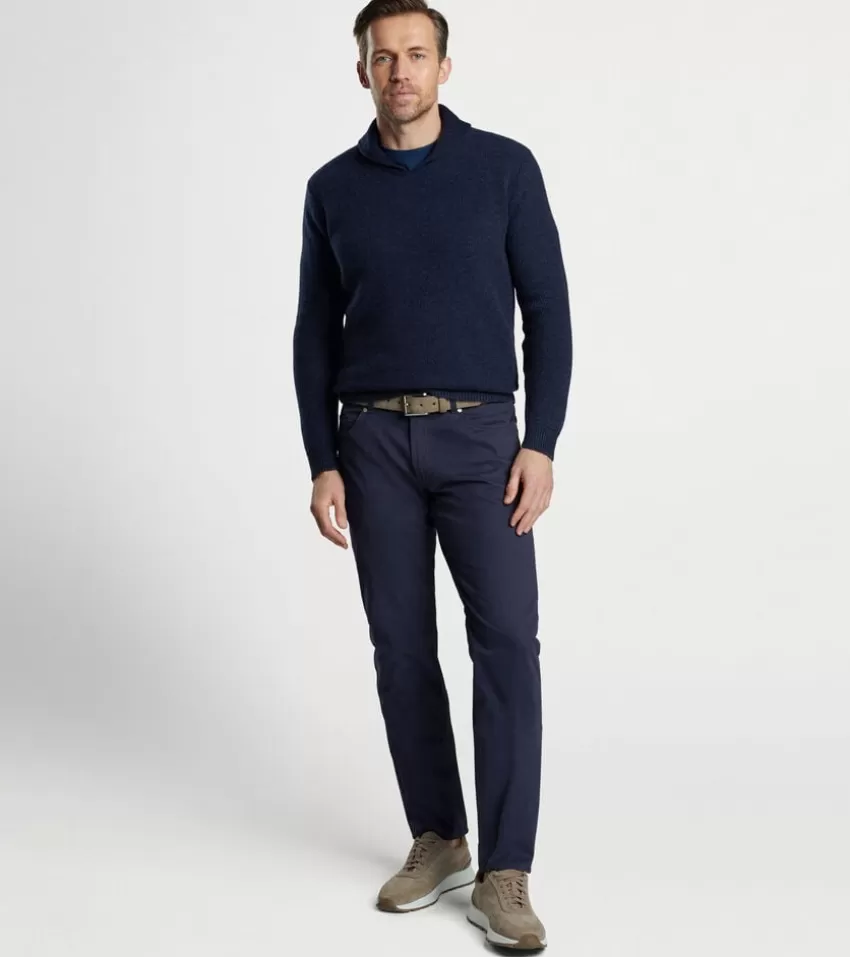 Peter Millar Sweaters^Corbet Shawl Pullover Sweater Navy