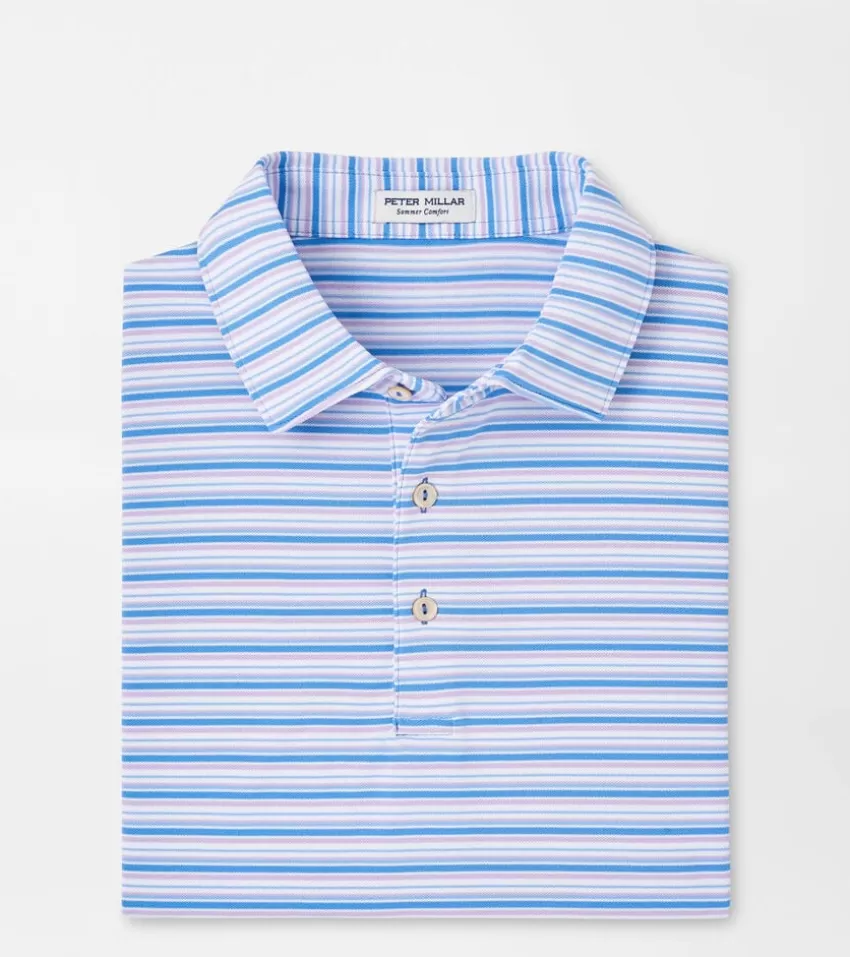 Peter Millar Polos | Polos^Creston Performance Mesh Polo LibertyBlue