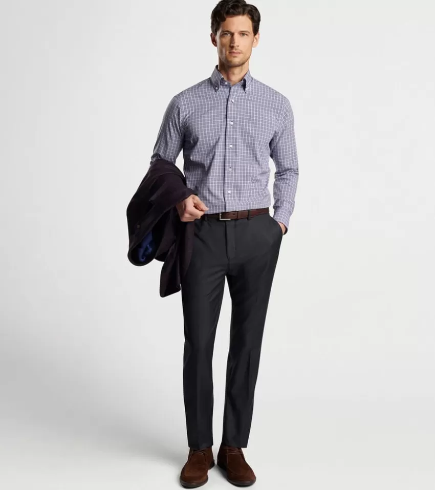 Peter Millar Pants^Crosby Trouser Charcoal