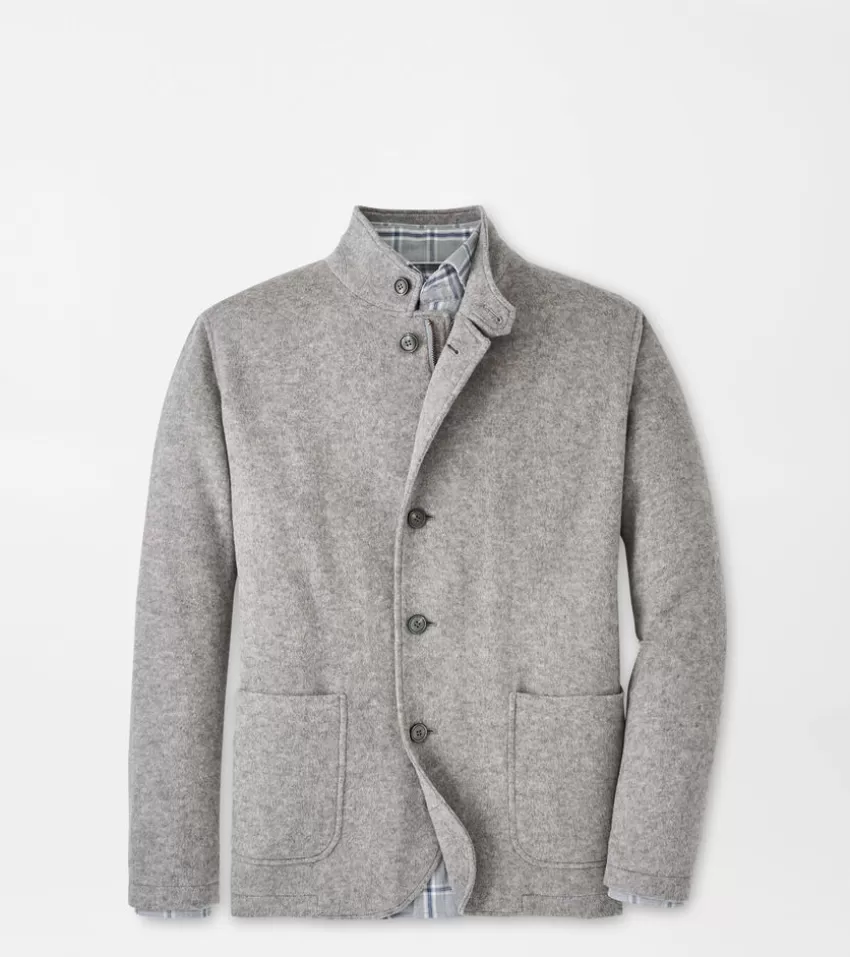 Peter Millar Jackets & Coats^Crown Flex Fleece Zip Blazer BritishGrey