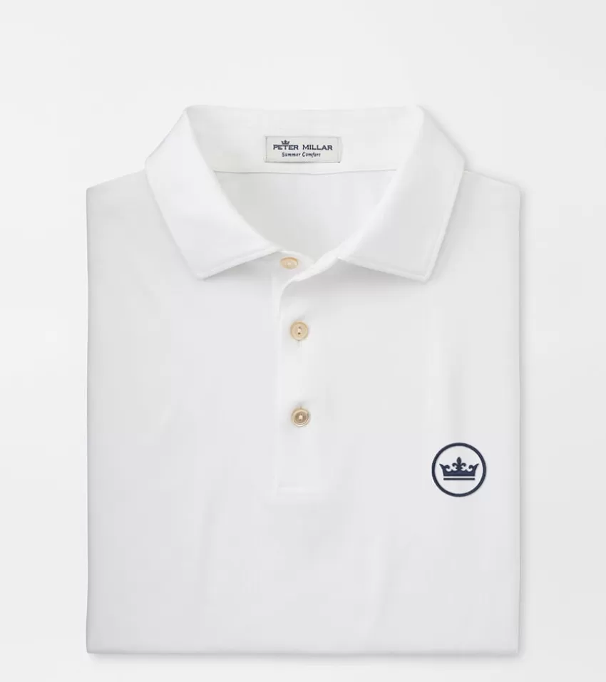 Peter Millar Polos^Crown Seal Solid Performance Jersey Polo Navy