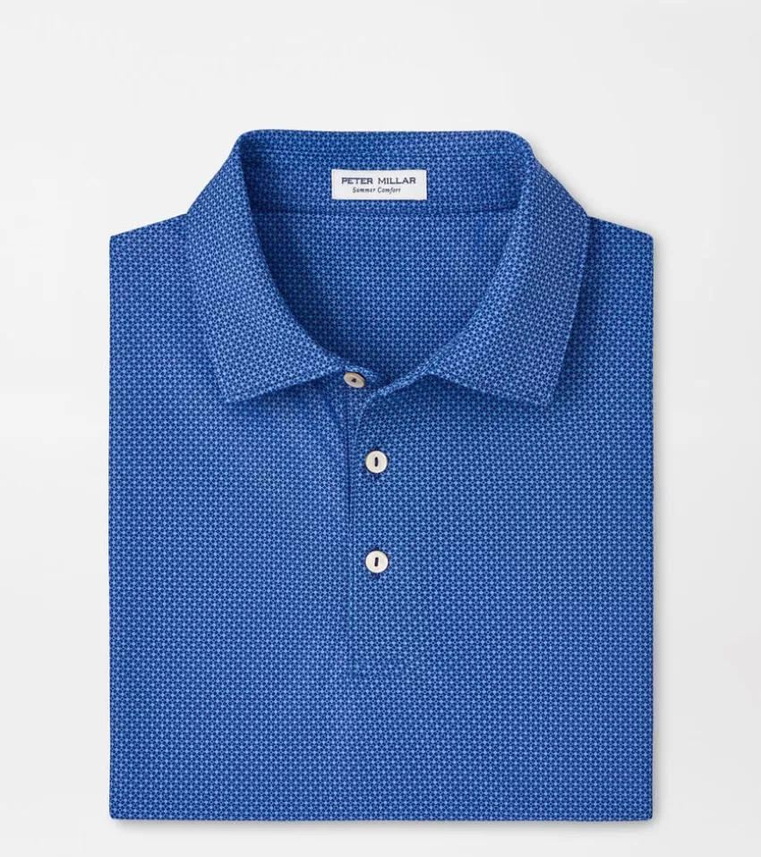 Peter Millar Polos | Polos^Cumberland Geo Performance Mesh Polo SportNavy