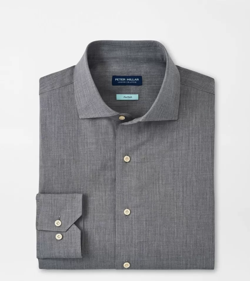 Peter Millar Sport Shirts^Cumbria Fleece Finish Sport Shirt BROOKBLUE