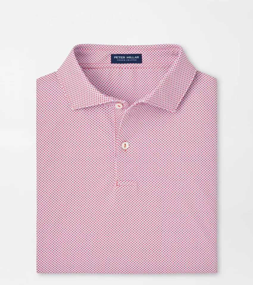 Peter Millar Polos | Polos^Delancey Dot Performance Jersey Polo MoonMist