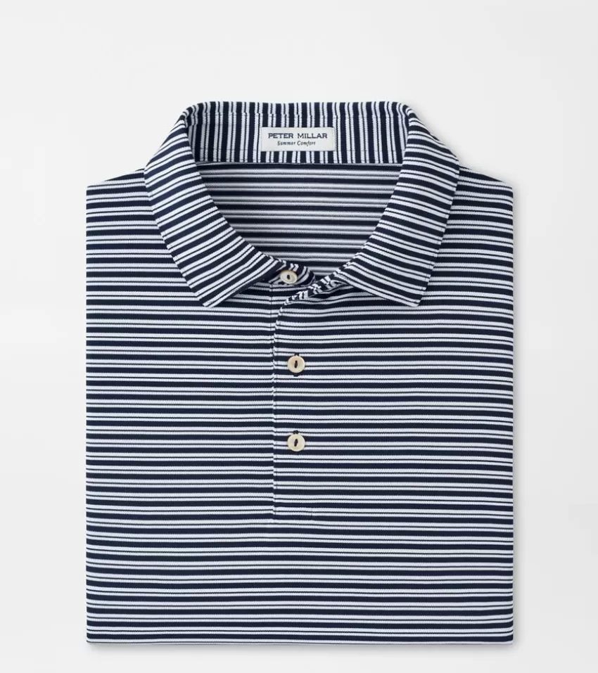 Peter Millar Polos | Polos^Dellroy Performance Mesh Polo CottageBlue