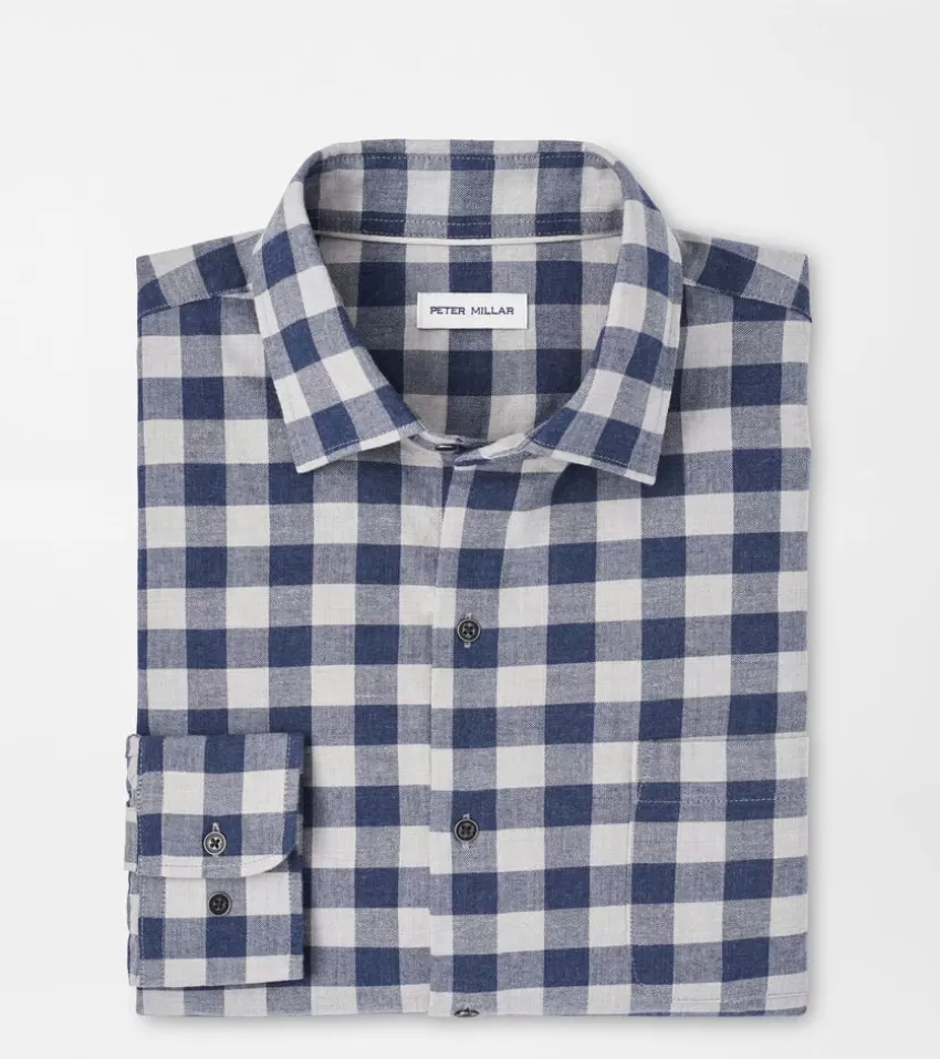 Peter Millar Sport Shirts^Delta Cotton Sport Shirt CottageBlue