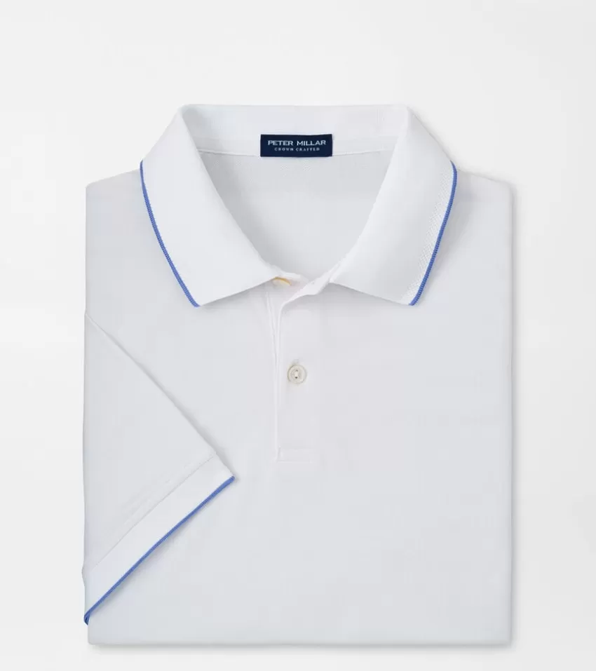 Peter Millar Polos | Polos^Encore Performance Mesh Polo White