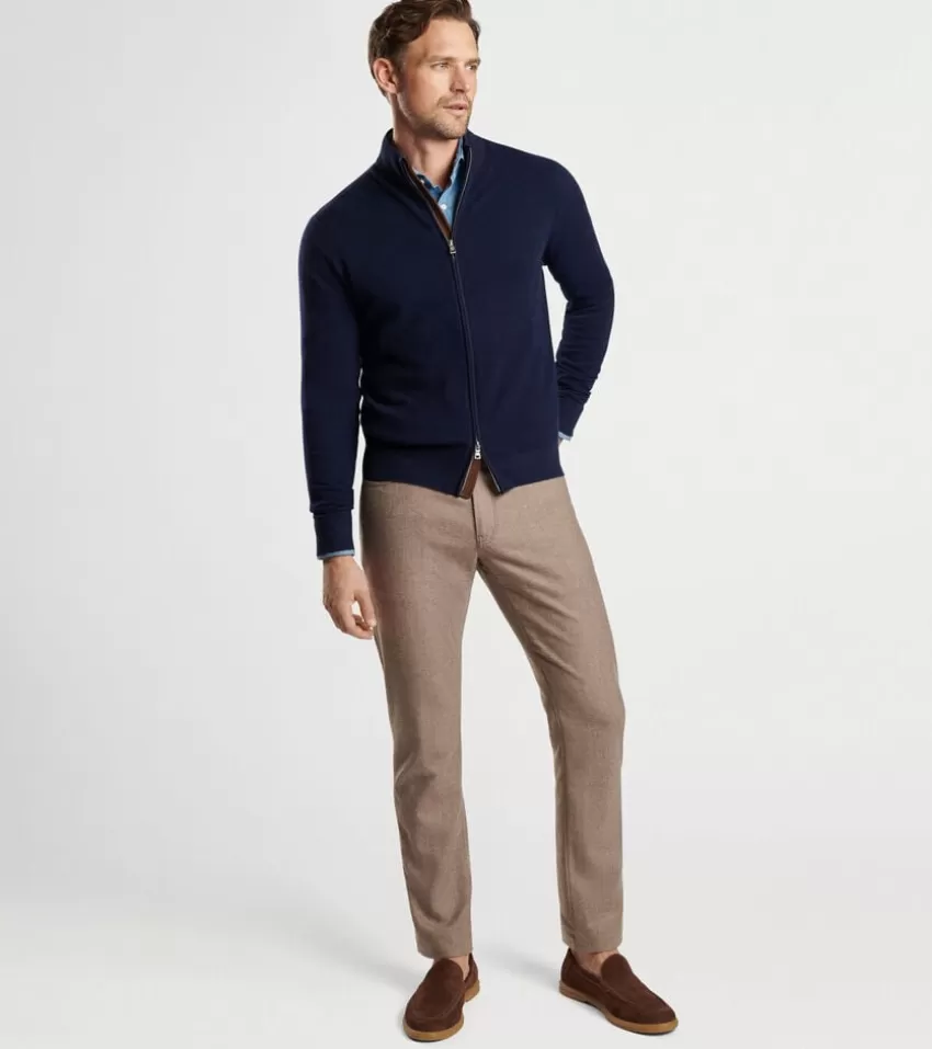 Peter Millar Sweaters^Excursionist Flex Full-Zip Sweater Navy