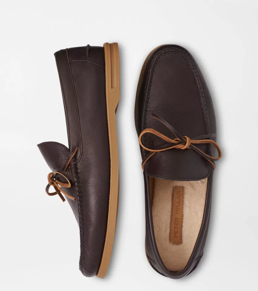 Peter Millar Casual Shoes^Excursionist Leather Boat Shoe Chocolate