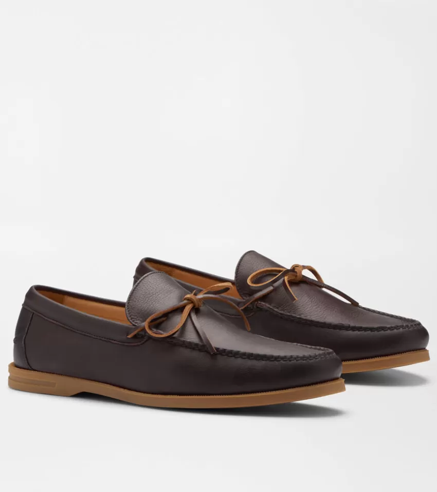 Peter Millar Casual Shoes^Excursionist Leather Boat Shoe Chocolate