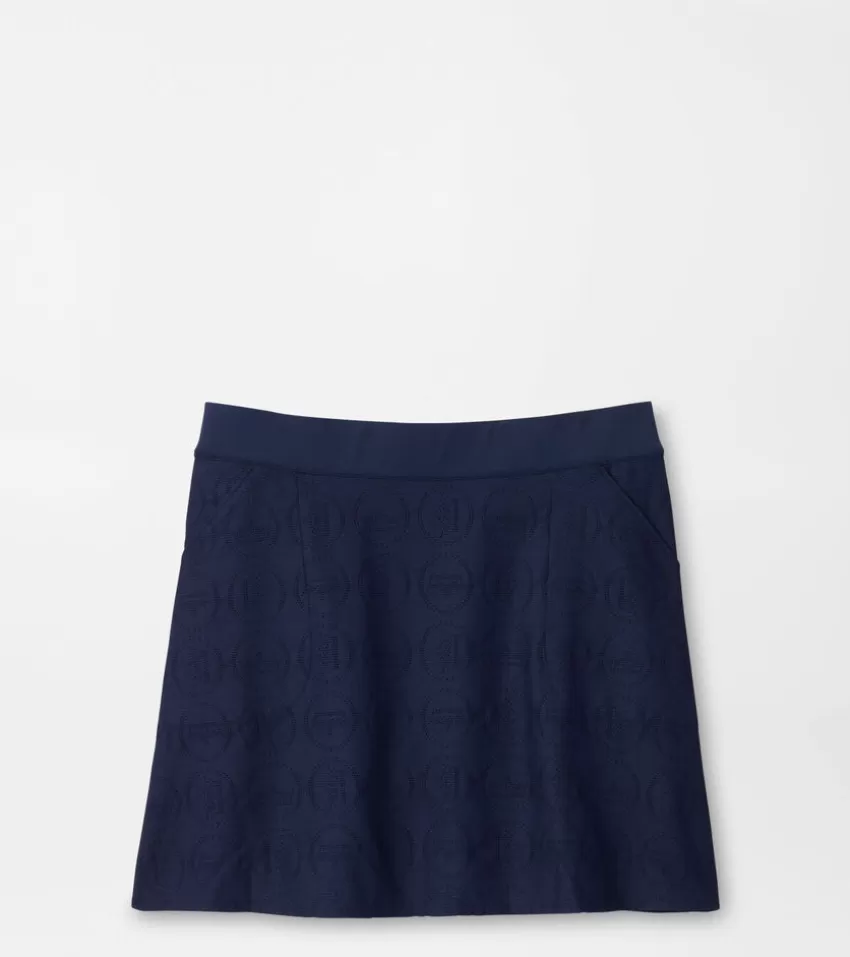 Peter Millar Skorts & Dresses | Women's Golf Bottoms^Eyelet Sally Skort Navy