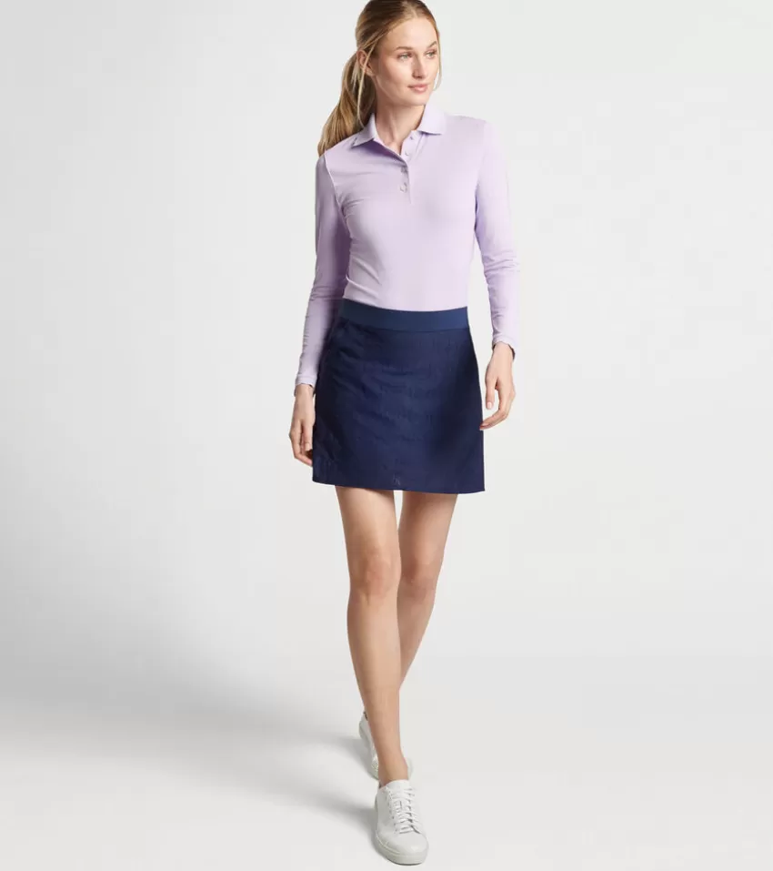 Peter Millar Skorts & Dresses | Women's Golf Bottoms^Eyelet Sally Skort Navy