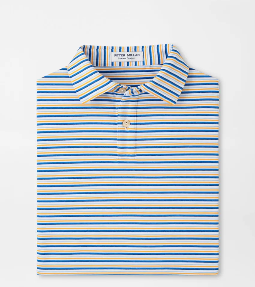 Peter Millar Clothing^Fairmont Youth Performance Jersey Polo WHITE/MAKOBLUE