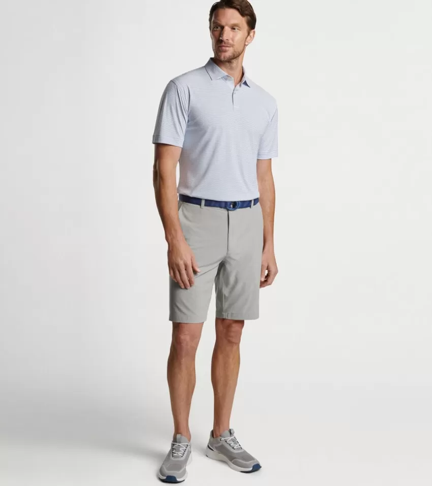 Peter Millar Polos | Polos^Featherweight Performance Stripe Polo White