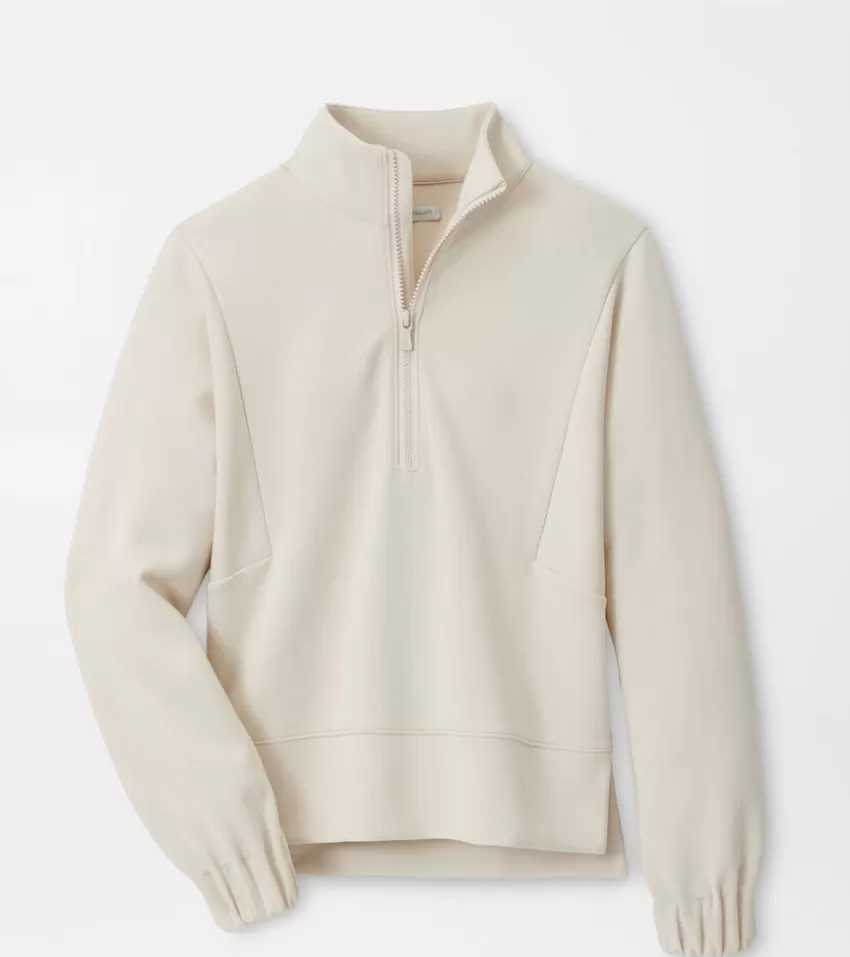 Peter Millar Pullovers & Layers | Pullovers & Layers^Flora Knit Mélange Half-Zip Pullover Stone