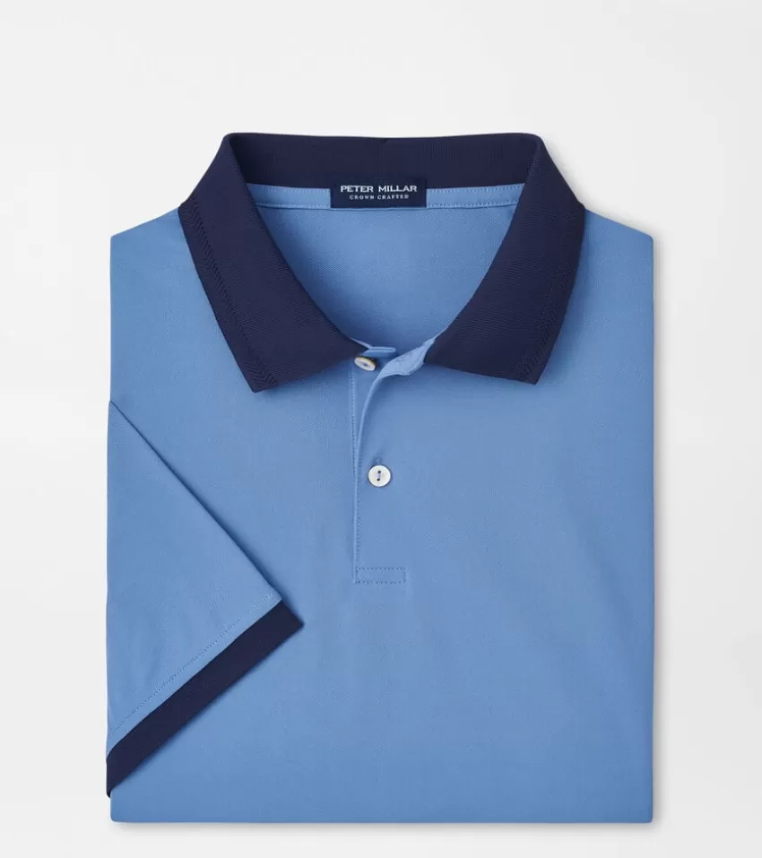 Peter Millar Polos | Polos^Forte Performance Mesh Polo BROOKBLUE