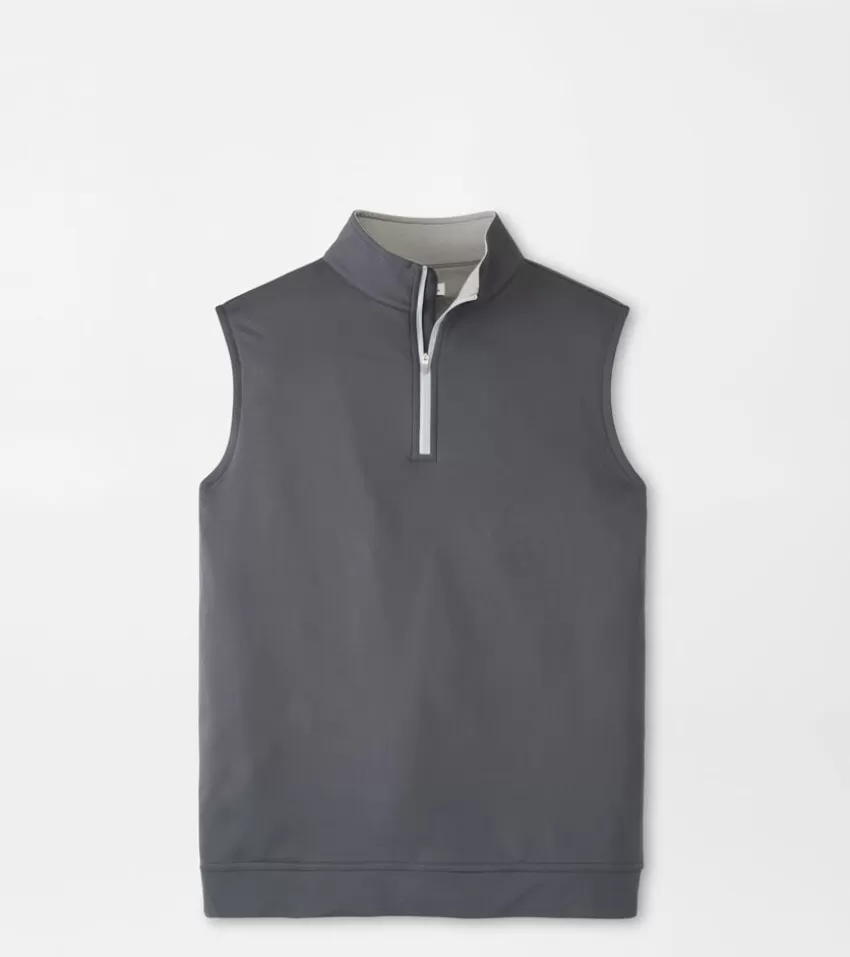 Peter Millar Pullovers | Pullovers^Galway Stretch Loop Terry Quarter-Zip Vest Navy