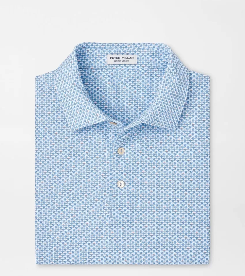 Peter Millar Polos | Polos^Grill and Chill Performance Mesh Polo White