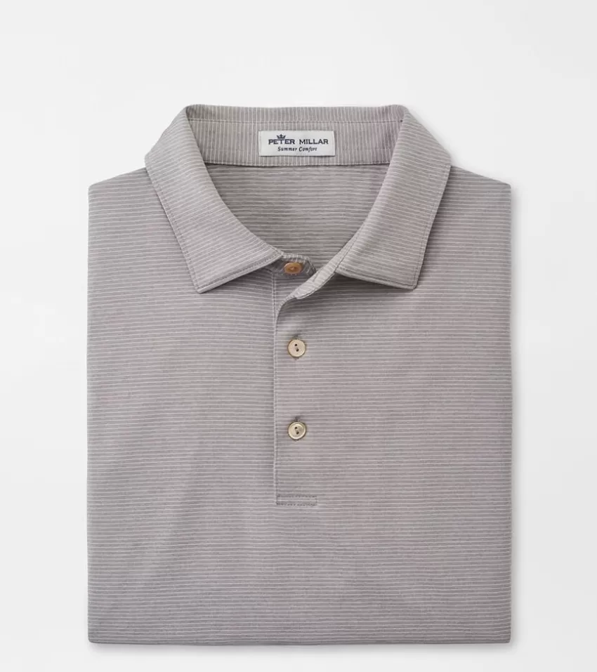 Peter Millar Polos | Polos^Halford Performance Jersey Polo GaleGrey