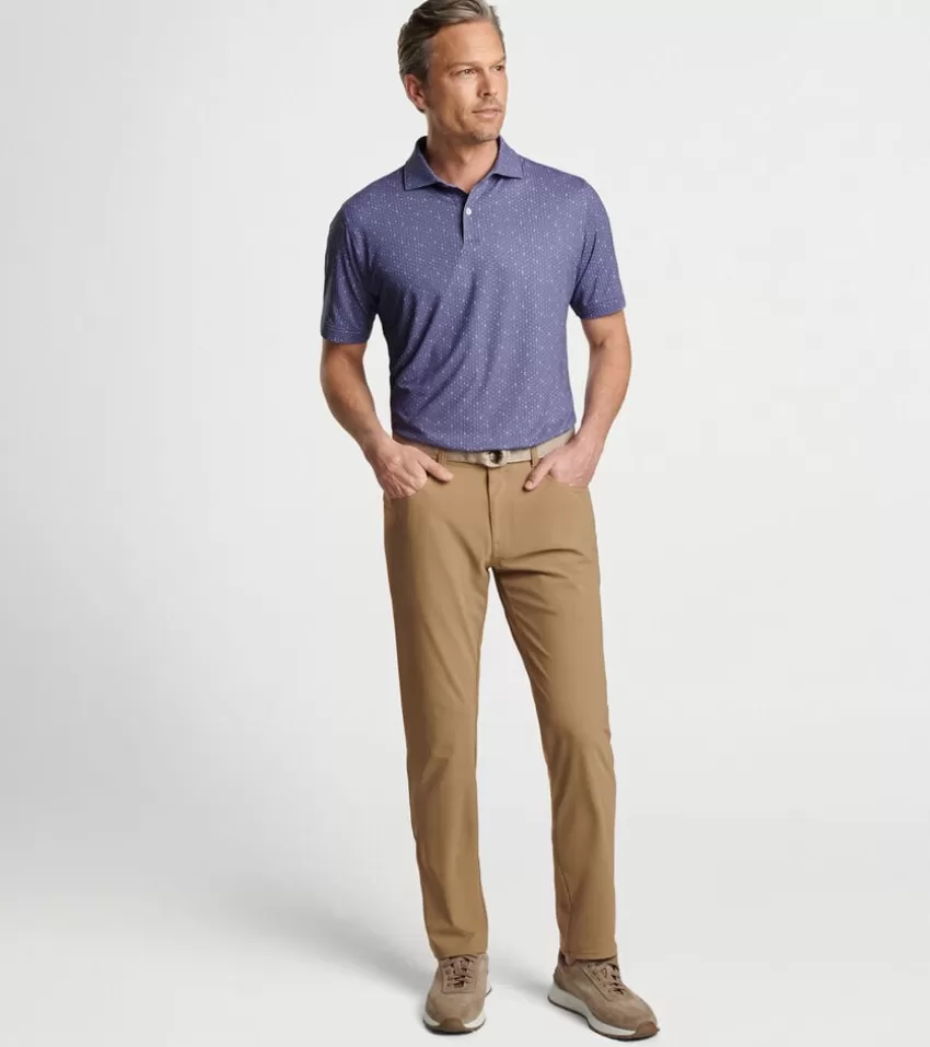 Peter Millar Polos | Polos^Harmon Geo Performance Jersey Polo CAPRIBREEZE