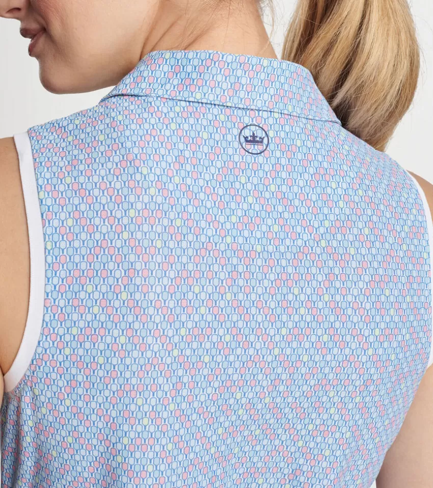 Peter Millar Polos & Shirts | Polos & Shirts^In A Pickle Ball Banded Sport Mesh Sleeveless Button Polo Multi