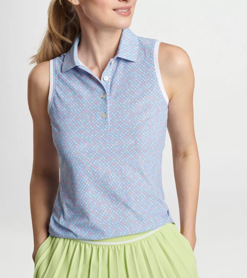 Peter Millar Polos & Shirts | Polos & Shirts^In A Pickle Ball Banded Sport Mesh Sleeveless Button Polo Multi