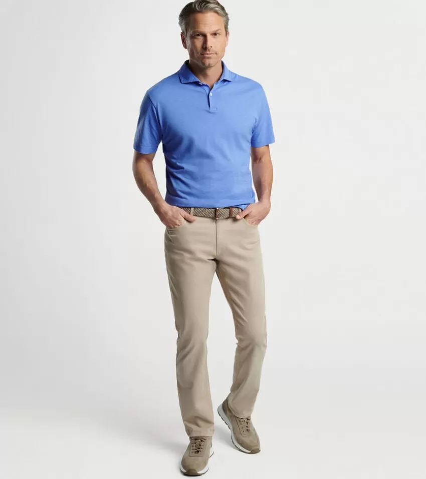 Peter Millar Polos^Journeyman Short Sleeve Polo BlueFrost